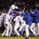 The Chicago Cubs celebrate defeating the St. Louis Cardinals 6-4 in Game 4 of the National League Division Series at Wrigley Field on Oct. 13, 2015, in Chicago.
Jonathan Daniel/Getty Images